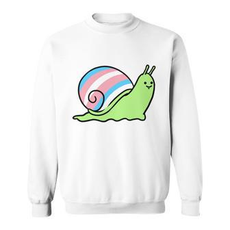 Trans Pride Snail Transgender Gift Sweatshirt - Monsterry AU