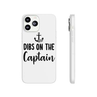 Funny Captain Wife Dibs On The Captain Quote Anchor Sailing   V2 Phonecase iPhone