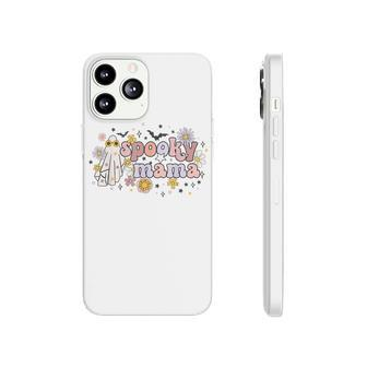 Floral Ghost Halloween Spooky Mama Cool Mom Funny Halloween Phonecase iPhone | Seseable UK