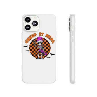 Funny Halloween Creep It Real Cute Little Spooky Skeleton Phonecase iPhone - Seseable
