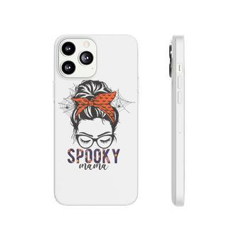 Funny Halloween Spooky Mom Messy Bun Skull Mama Costume Phonecase iPhone | Seseable UK