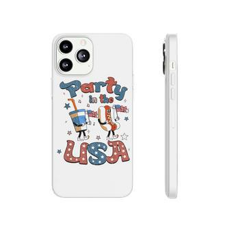 Funny Party In The Usa 4Th Of July Hot Dog Patriotic Kid V2 Phonecase iPhone - Seseable