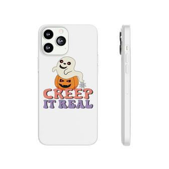 Halloween Boo With Pumpkin Creep It Real Phonecase iPhone - Seseable