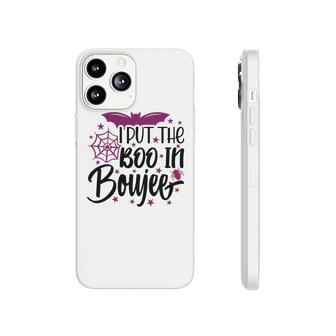I Put The Boo In Boujee Bat Halloween Phonecase iPhone - Seseable
