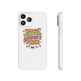 Skull Groovy Thick Thights And Spooky Vibes Leopard Halloween Phonecase iPhone - Seseable