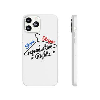 Stars Stripes Reproductive Rights Coat Hanger Pro Choice Phonecase iPhone - Seseable