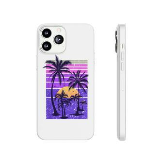 Summer Vintage Paradise Vacation Sunset Palm Retro Tropical  Phonecase iPhone