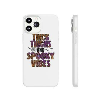 Thick Thights And Spooky Vibes Leopard Halloween V2 Phonecase iPhone - Seseable