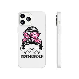 Trap Shooting Mom Messy Bun Hair Glasses V2 Phonecase iPhone - Seseable