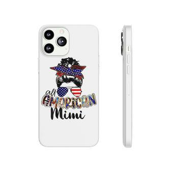 Womens All American Mimi Messy Bun 4Th Of July Independence Day Phonecase iPhone - Seseable