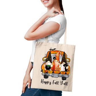 Gnome Witch Halloween Pumpkin Autumn Fall Happy Fall Yall  Tote Bag