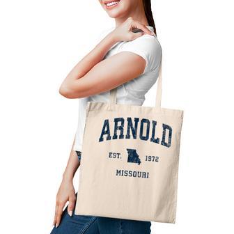Arnold Missouri Mo Vintage Athletic Navy Sports Design Tote Bag - Thegiftio UK