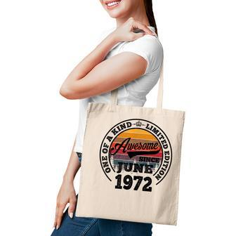 Awesome Since June 1972 50Th Birthday Gift 50 Years Old Tote Bag - Thegiftio UK