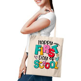 Back To School Teachers Kids Boys Happy First Day Of School Tote Bag - Thegiftio UK