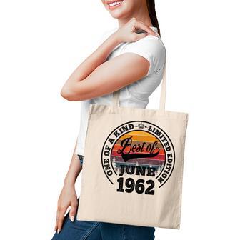 Best Of June 1962 60Th Birthday Gift 60 Years Old Tote Bag - Thegiftio UK