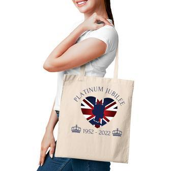 British Queen Monarchy Platinum Jubilee 70Th Anniversary V3 Tote Bag - Thegiftio UK