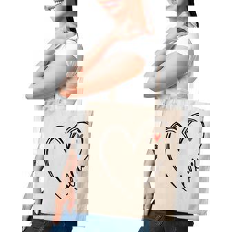 Cute Lollie With Heart Girl Women Mom Mother Tote Bag - Thegiftio