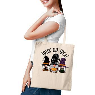 Cute Witch Gnomes Halloween Garden Gnome Trick Or Treat Tote Bag - Thegiftio UK