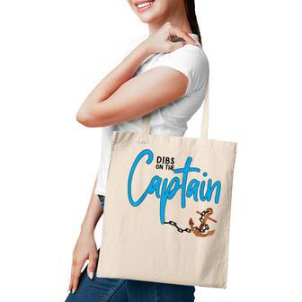 Dibs On The Captain Fire Captain Wife Girlfriend Sailing Tote Bag - Thegiftio UK