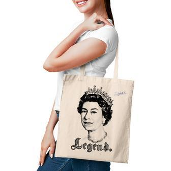 Elizabeth Legend - Queens Jubilee 2022 - God Save The Queen Tote Bag - Thegiftio UK