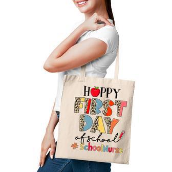 First Day Of School School Nurse Leopard Back To School Tote Bag - Thegiftio UK