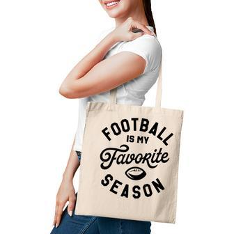 Football Is My Favorite Season Football Mom Game Day Tote Bag - Thegiftio UK