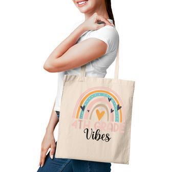 Fourth Grade Vibes Back To School 4Th Grade Rainbow Teacher Tote Bag - Thegiftio UK