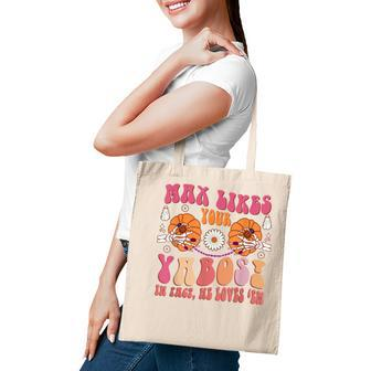 Groovy Max Likes Your Yabos In Fact He Loves Em Halloween  Tote Bag