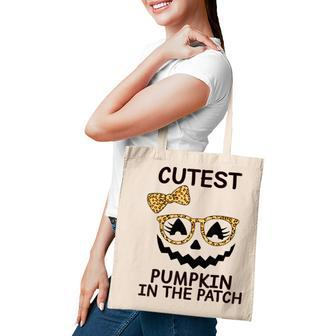 Halloween Cutest Pumpkin In The Patch Girl Halloween Pumpkin Tote Bag | Seseable UK