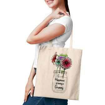 Happiness Is Being A Grammy Sunflower Mothers Day Tote Bag - Thegiftio UK
