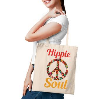 Hippie Soul Daisy Flower Peace Sign Flower Lover Tote Bag - Thegiftio UK