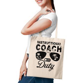 Instructional Coach Off Duty Sunglasses Summer Vacation Cool Tote Bag - Thegiftio UK