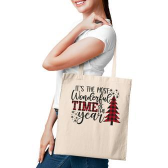 Its The Most Wonderful Time Of The Year Christmas Tote Bag - Thegiftio UK