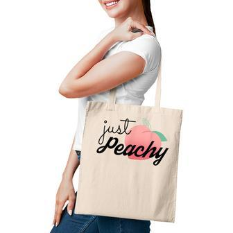 Just Peachy Womens Summer Vacation Girls Trip Besties Gifts Tote Bag - Thegiftio UK