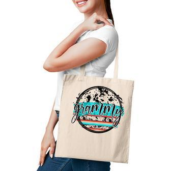 Leopard Vintage Grammy Western Turquoise Mothers Day Tote Bag - Thegiftio UK