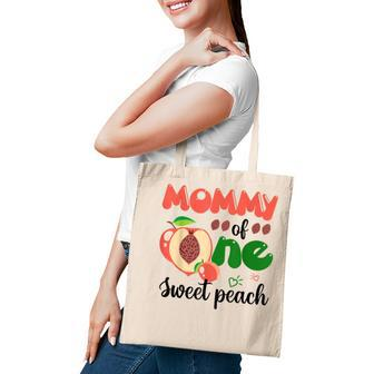 Mommy Of The One Sweet Peach Cute Family 1St Birthday Tote Bag - Thegiftio UK