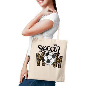 Mothers Day 2022 Soccer Mom Leopard Funny Soccer Mom Tote Bag - Thegiftio UK