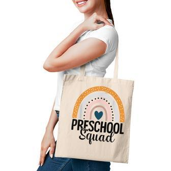 Preschool Boho Rainbow Teacher Student Preschool Squad Tote Bag - Thegiftio UK