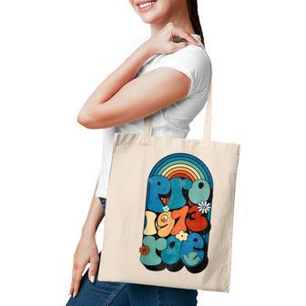Pro Roe 1973 Pro Choice Womens Rights Retro Vintage Groovy Tote Bag | Seseable UK