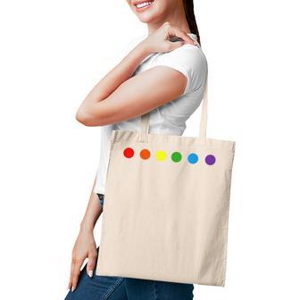 Rainbow Polka Dot Gay Pride Colors Lgbtq Ally V2 Tote Bag - Thegiftio UK