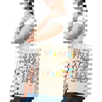 Readers Are Leaders Boho Leopard Book Lover Back To School Tote Bag - Thegiftio