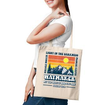 Religious Waymaker Miracle Worker Promise Keeper Christian Tote Bag - Thegiftio UK