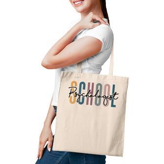 School Psychologist Rainbow Psychology Teahcher Gift Tote Bag - Thegiftio UK