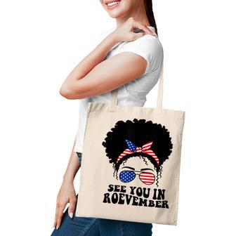 See You In Roevember Messy Bun Mind Your Own Uterus Tote Bag - Thegiftio UK