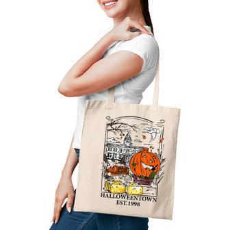 Vintage Halloween Town Men Women Gift Tote Bag - Thegiftio UK