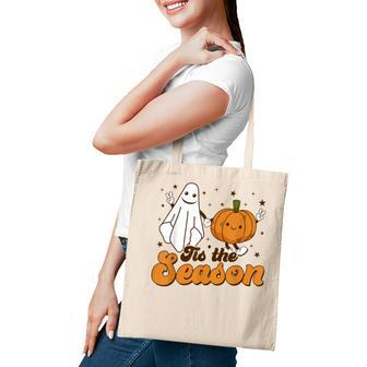 Vintage Tis The Season Cute Pumpkin Fall Halloween Costume Tote Bag - Thegiftio UK