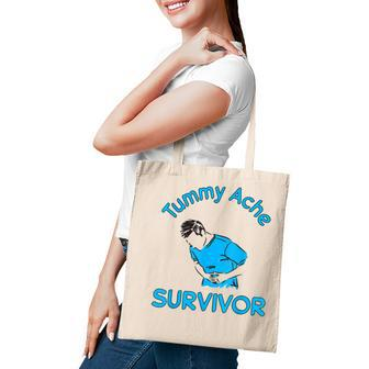Vintage Tummy Ache Survivor Funny Sarcastic Gift V2 Tote Bag - Thegiftio UK