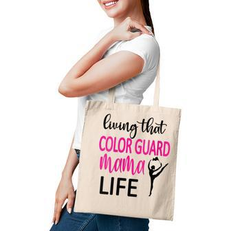 Womens Living That Color Guard Mama Life Color Guard Mom Tote Bag - Thegiftio UK