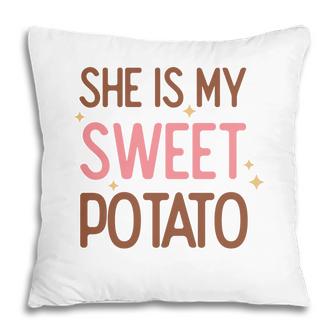 Retro Thanksgiving She Is My Sweet Potato Pillow