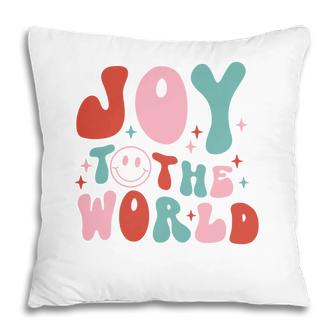 Retro Christmas Joy To The World Vintage Christmas Gifts Pillow